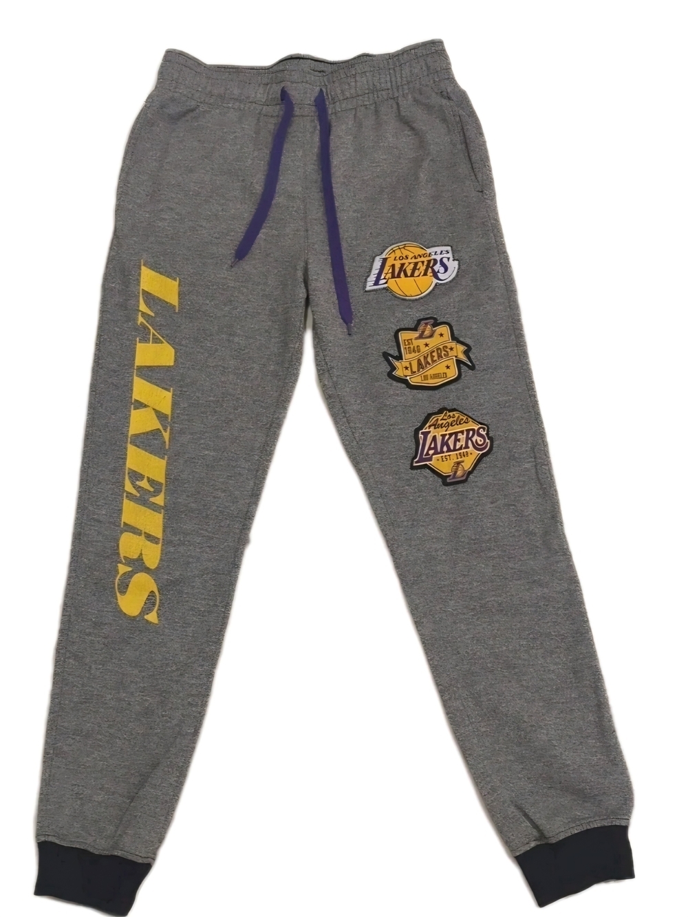 Official NBA Los Angeles Lakers Team Origins Fleece Joggers - Size M